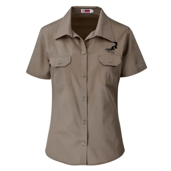 Ladies Short Sleeve Shirt Khaki