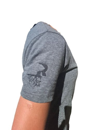 Ladies Slim Fit V-Neck T-Shirt Grey