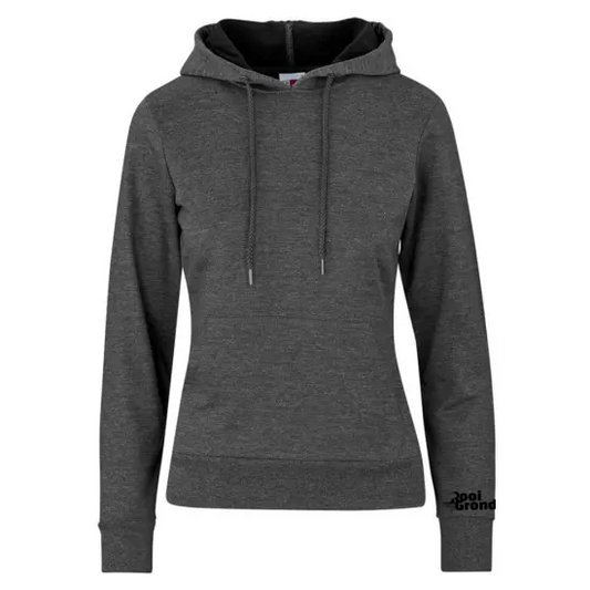 Ladies  Hooded Sweater Charcoal