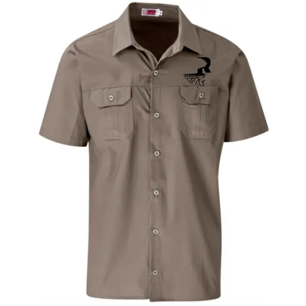 Men's Short Sleeve Shirt Khaki