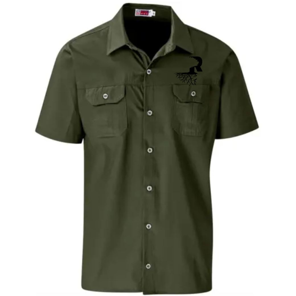 Men's Short Sleeve Shirt Military Green