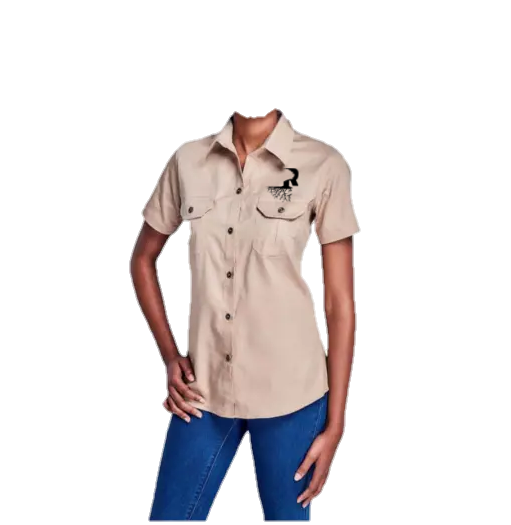 Ladies Short Sleeve Shirt Stone